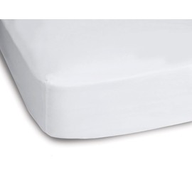 Effortless Bedding Fitted Bottom Sheet with New Elastic Grip 4 Corner Straps for Adjustable Beds 100% Certified Egyptian Cotton (Extra Long Staple) 500 TC Sateen Weave (White, Twin)