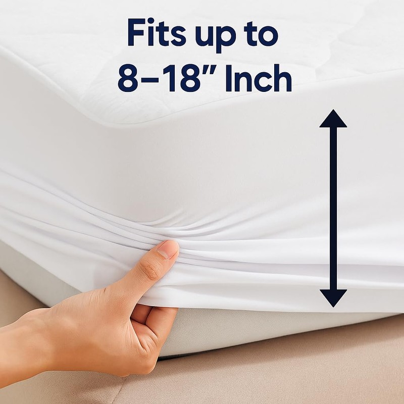 Shaaz Threads Waterproof Mattress Protector – Twin – Soft &