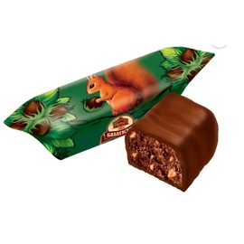 Belochka Russian Chocolate Imported Net Weight 15oz (28 Pieces)