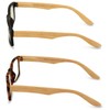V.W.E. 2 Pairs of Wood Grain Printed Temple Arm Reading