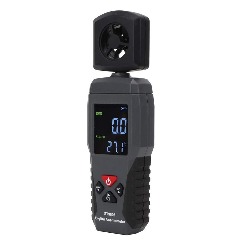 Digital Anemometer，ST9606 Wind Portable Hand-held Anemometer Wind Speed Meter LCD