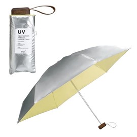 (2024) Wpc. 801-11949-102 Parasol Light Shielding Inside Color Tiny Silver (100% Light Shading Rate, 100% UV Reduction, UPF50+, Sun or Rain) Ribs: 19.7 inches (50 cm), Women's, Bicolor Stylish,
