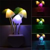 [2 Pack] Plug in Wall LED Mushroom Night Light Lamp