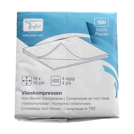 Teqler Teqler Vlieskompressen, unsteril 10 x 10 cm