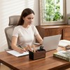 muso wood Wooden Pen Holder for Desk, Artisan Walnut &