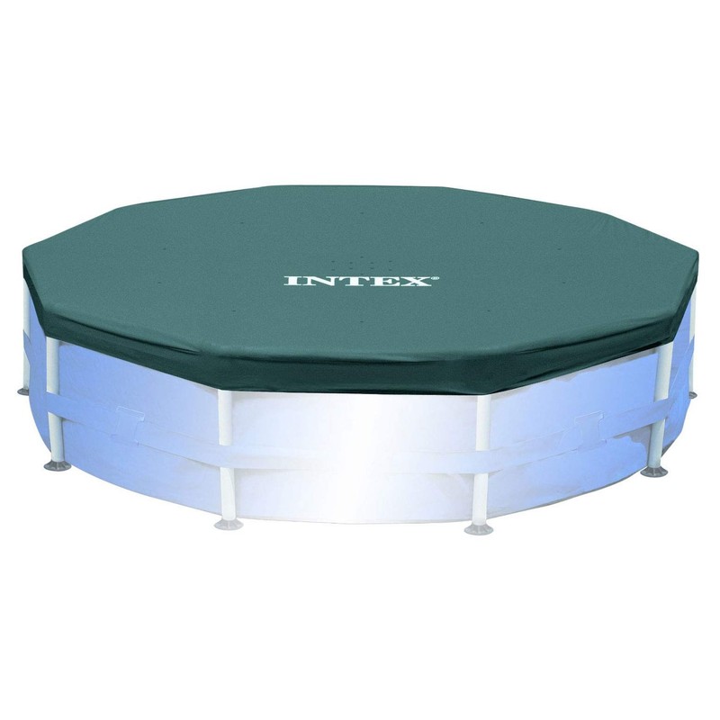 Intex 10ft Round Swimming Pool Cover & Easy Set 10ft