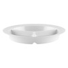 G.E.T. CP-530-W, Supermel Collection, White 9" 3-Compartment Melamine Plates (Pack