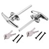 X AUTOHAUX 2 Set Garage Door T-Handle Lock Kit Shed