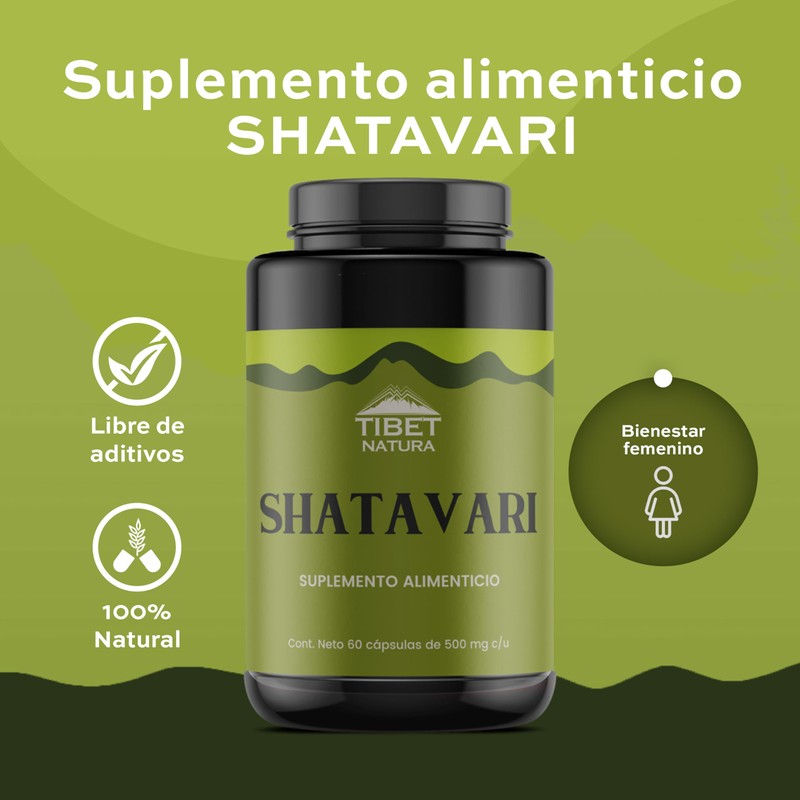 TIBET NATURA - Shatavari - 60 Cápsulas 500 mg c/u