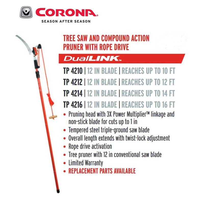 Corona TP 4210 DualLink Tree Saw and Pruner, 10 Feet