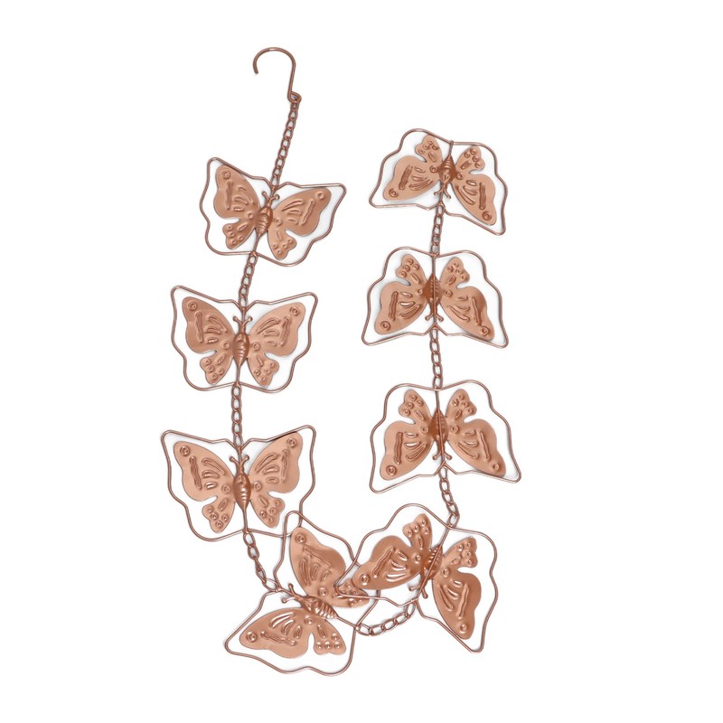 Butterfly Rain Chain Metal Outdoor Decorative Downspout Hanging Drainage Rain