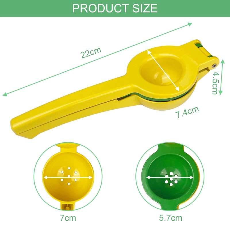 Lixiluxia Lemon Squeezer Hand Press Juicer, Manual Citrus Juicer, Aluminium