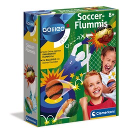 Galileo Fun 59219 Soccer Bouncy Balls, Bright Colourful DIY Jumping Balls, Sporty Kickballs, Experiment Box for Children from 8 Years