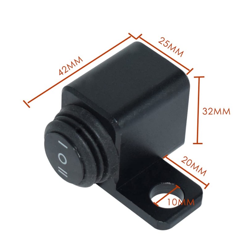 CNC Motorcycle Handlebar Switch ATV Bike 12V ON-OFF-ON Headlight Fog