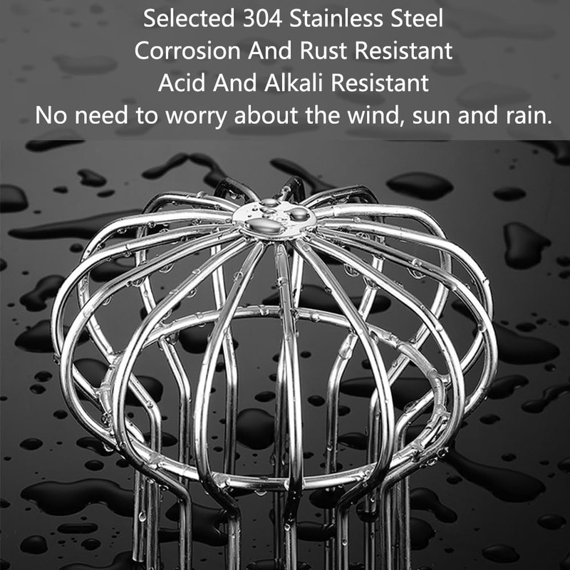 Gutter Guard 304 Stainless Steel Filter Strainer Fits for Round