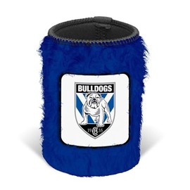 Canterbury Bulldogs NRL Rugby League Fluffy Can Cooler Stubby Holder