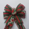Cardinals and Red/Green with Scalloped Edge Christmas Bow