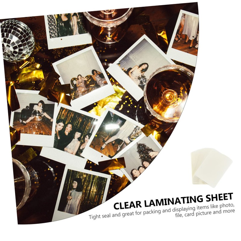 Operitacx 3-Pack Photo Laminating Film 300pcs Waterproof Plastic Protective Sheets