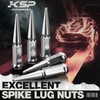KSP F250 F350 Spike Lug Nuts 32pcs, 9/16-18" Chrome Spiked