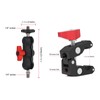 Camera Super Clamp Ball Head Crab Claw Clip Universal Monitor