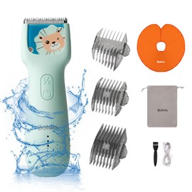 BOLOLO Baby Hair Clippers,Ultra-Silent & Washable Hair Trimmer for Kids and Toddler,Waterproof & Rechargeable Hair Trimmer for Kids with Autism