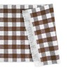 Kitchen Runner Brown Checked 50 x 75 cm 100% Cotton