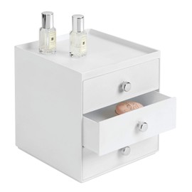 InterDesign 3-Drawer Stacking Organiser, White