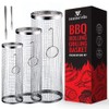 mancola BBQ Net Tube-Rolling Grilling Basket,Rolling Grilling Baskets for Outdoor