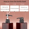 450ml (15.2oz) Pump Bottle Dispenser Jansburg 2Pack Refillable Square Plastic