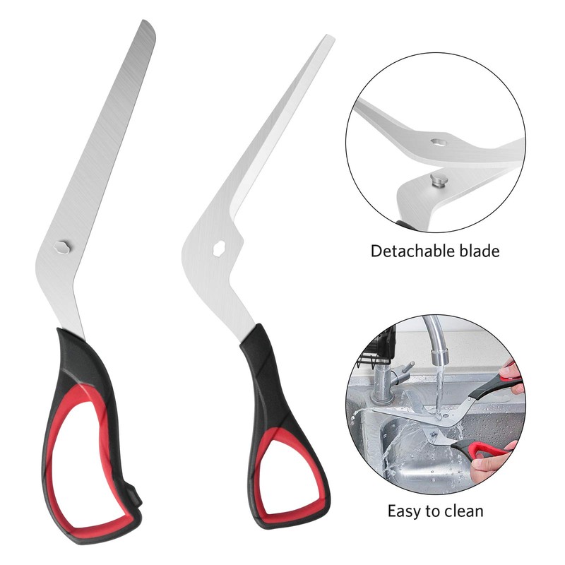 Asdirne Pizza Scissors, Pizza Cutter with Ultra Sharp Detachable Blade