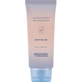 MIGUHARA Aqua Refresh Peel-off Mask Pack, Moisture-Line | Korean Skincare Mask Pack (60ml/2.02 fl.oz.)