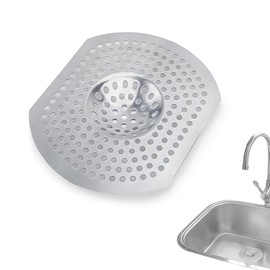 Kitchen Sink Strainer Stainless | Drain Guard for Kitchen Sink Waste | Sink Drain Filter to Prevent Clogging | 32.4 X 16.2 X 1 Cm Kitchen Strainer (2)