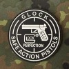 GLOCK SAFE ACTION PISTOLS PVC Patch Hook Back LUMINOUS GLOWS