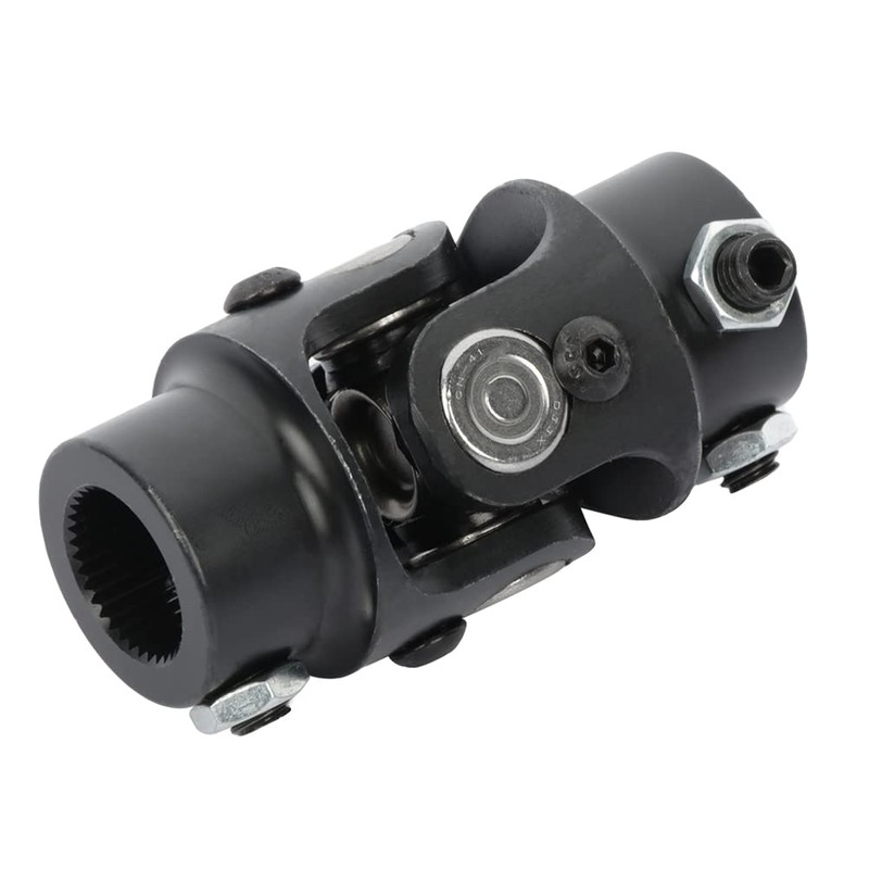 OCPTY Black Universal Steering Shaft U-Joint Coupler 13/16"-36 Spline *