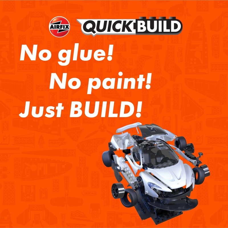 Airfix QUICKBUILD Model Car Kit - McLaren P1 White Car