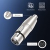 Lrbners XLR Female to RCA Female Adapter, 3pin XLR Professional