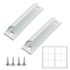 afhgdjr 2 Stück Balkontürgriff Außen,Balkontürgriff,Terrassentür Griff,Terassentürgriff Außen,Zum Kleben,Machen Sie den Wechsel Bequemer,Weiß, mit Kostenlosen Schrauben