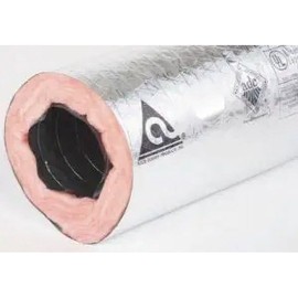 ATCO Rubber Products R6 Insulated Flexible Air Duct 5" X 25' Silver CPE Core