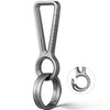 Titanium Carabiner Keychain Clip,EDC Key Chain Clip,Double-end Quick Release Hooks