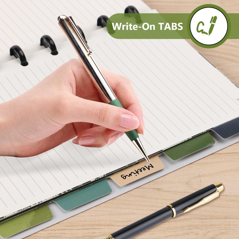 Eagle Index 5-Tab Paper Dividers, Discbound Accessories, Discbound Notebook Dividers,