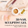 U-Shinein 3D Nail Sculpting Gel,Non Wipe Painting Nail Polish Gel