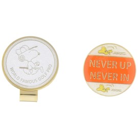 Uplark X797 Golf Ball Marker, Snoopy Never Up Orange