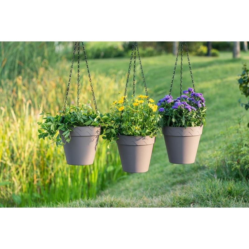 Melphoe Hanging Planter for Indoor Plants Self Watering, 8 Inch
