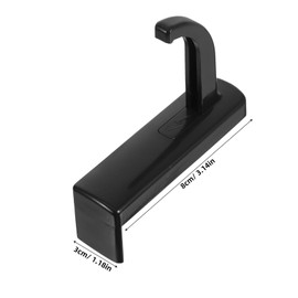 HOMSFOU 5pcs Headphone Hanger Hook Protective Wall Mount Bracket for Monitor Tidy Desktop Organizer for Headsets Easy Installation Headset Holder for Gaming Accessories