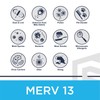 20x30x1 MERV 13 Pleated Filter 6 Pack