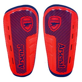 Arsenal Fc Boy's Slip In Shin Guards - Red/Navy