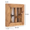 CREEDWOOD Leonor 25 Wall Coat Rack, Mahogany Wood, 25 cm,