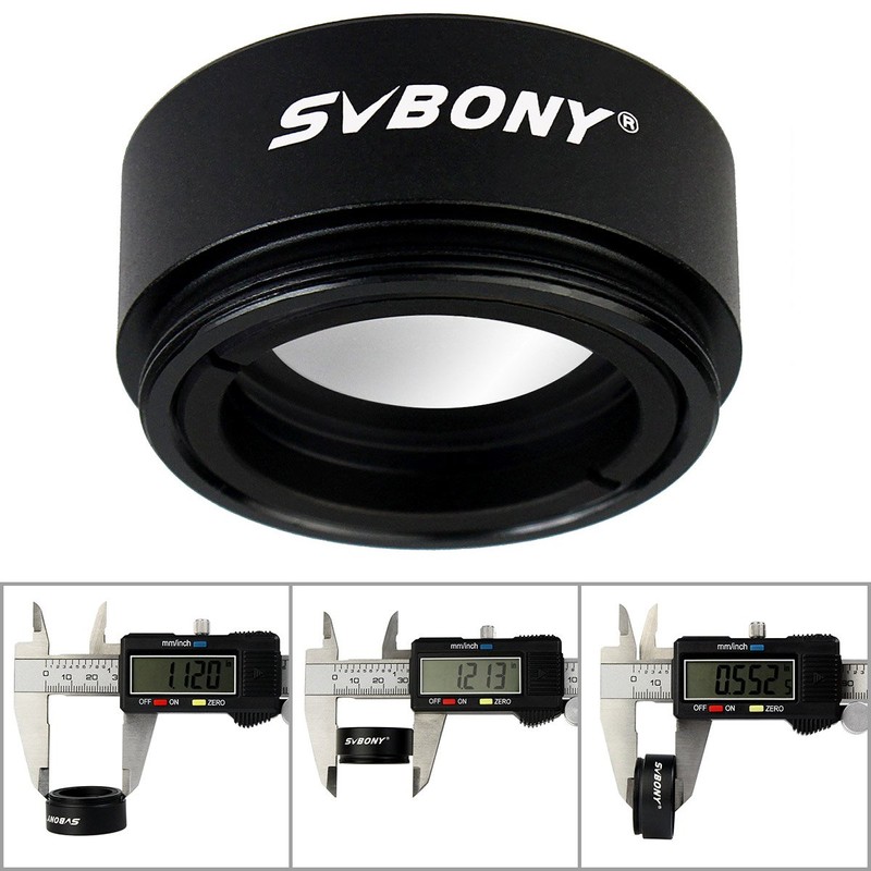 SVBONY Telescope Focal Reducer 0.5X Correction Lens M28X0.25mm 31.7MM Short