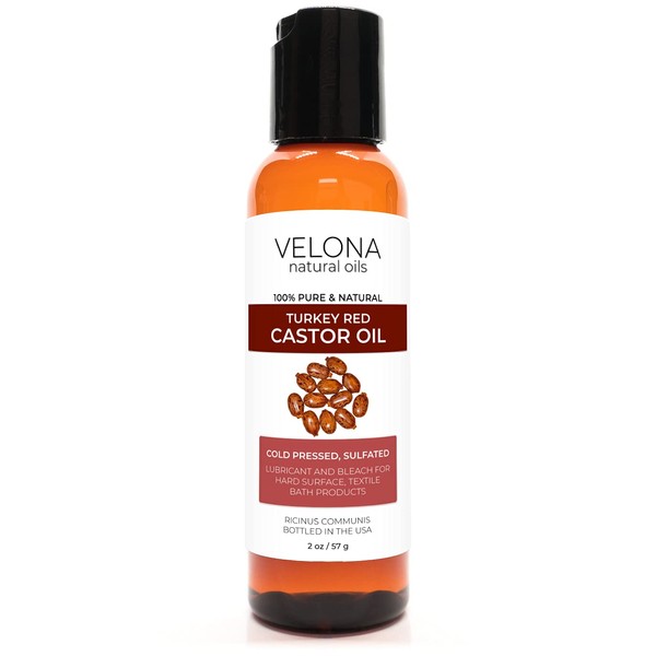 velona Castor Oil Turkey Red 2 oz | 100% Pure and Natural Carrier Oil | Cold Pressed | Hair, Body and Skin Care | Use Today - Enjoy Results