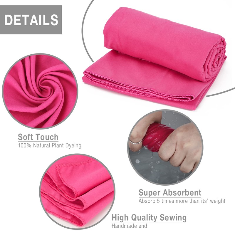 Microfiber Towel, Quick Dry Towel for Traveling, Super Absorbent Camp